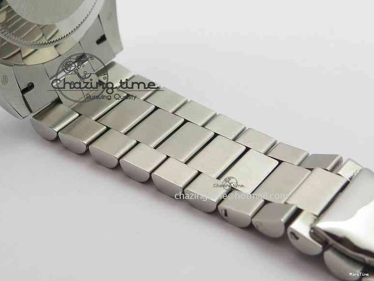 MiroTime 0423 Unisex Day Date 40mm SS BP Maker Best Edition Silver Dial Diamond Markers On SS Bracelet ETA 3690